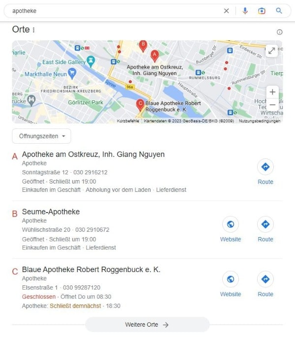 Website erstellen und Local SEO für Apotheken