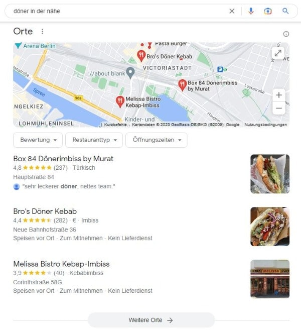 Website erstellen und Local SEO für Döner-Imbiss in der Nähe